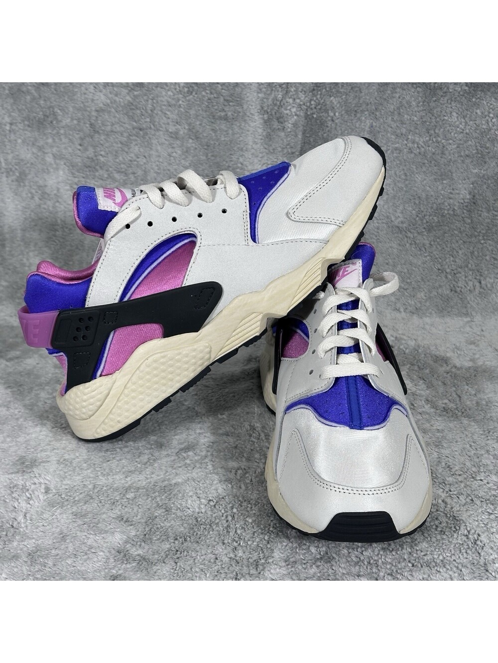 Nike Men’s Size 10.5/EUR 44.5 Huarache Premium Blue Joy Playful Pink B9697-001